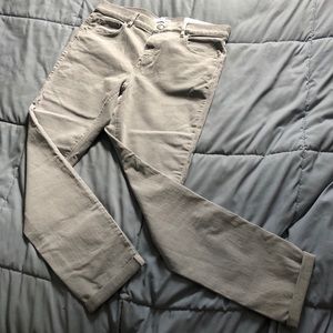 LOFT Modern Skinny Crop Gray Jeans, 30/10
